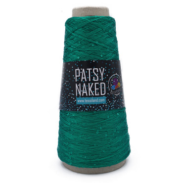 Patsy Naked filo di paillettes 100g Smeraldo