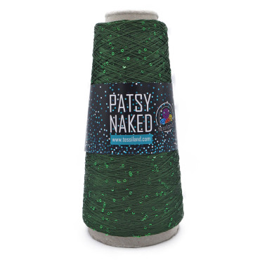 Patsy Naked filo di paillettes 100g Verde