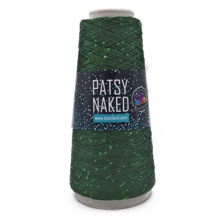 Patsy Naked hilo de lentejuelas 100 g Verde