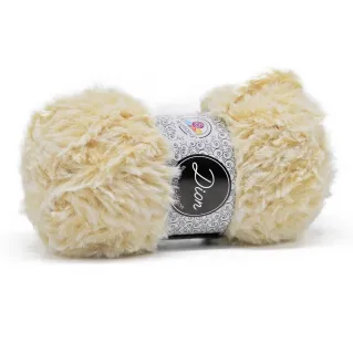 Dion microfibre fur-effect yarn ball 100g Beige