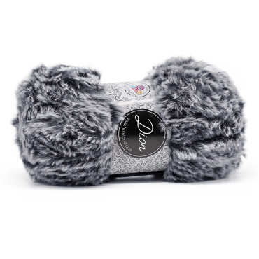 Dion filo pelliccia microfibra gomitolo 100g Grigio