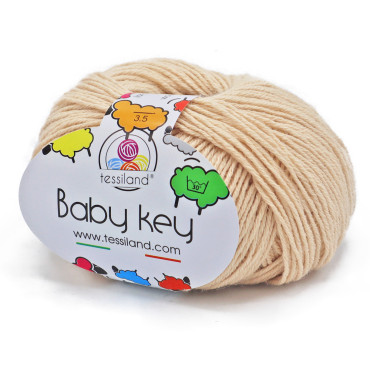 BabyKey misto lana gomitolo 50g Beige