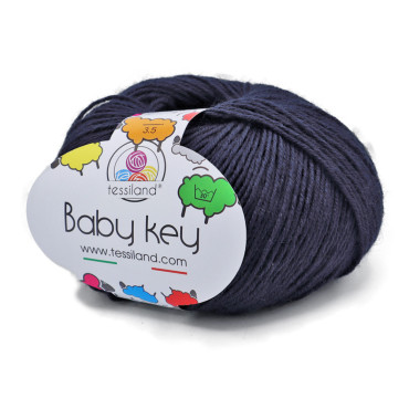 BabyKey misto lana gomitolo 50g Blu