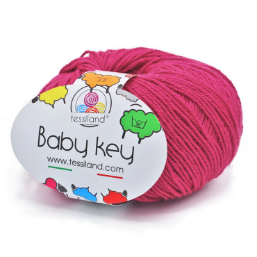 BabyKey misto lana gomitolo 50g Fucsia