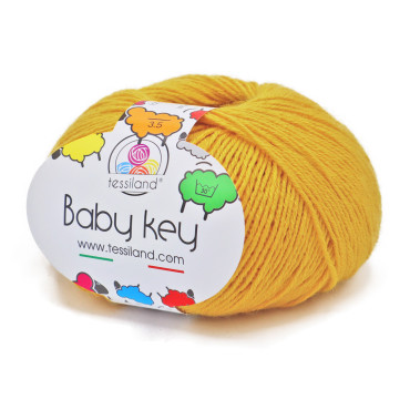 BabyKey misto lana gomitolo 50g Giallo