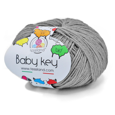 BabyKey misto lana gomitolo 50g Grigio