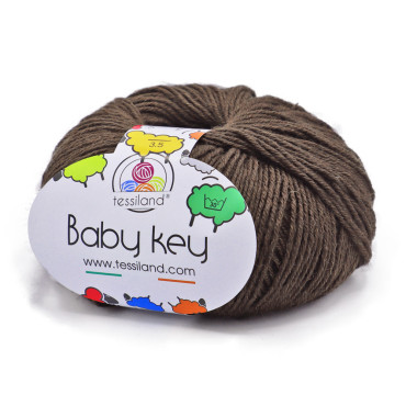BabyKey misto lana gomitolo 50g Marrone