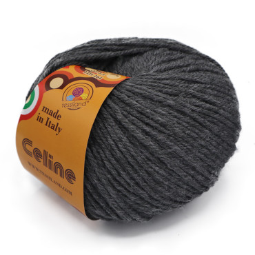 Celine misto lana gomitolo 50g Grigio scuro
