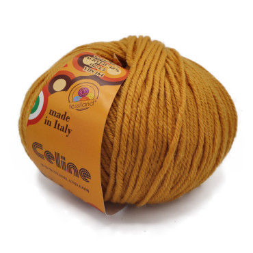 Celine misto lana gomitolo 50g Senape