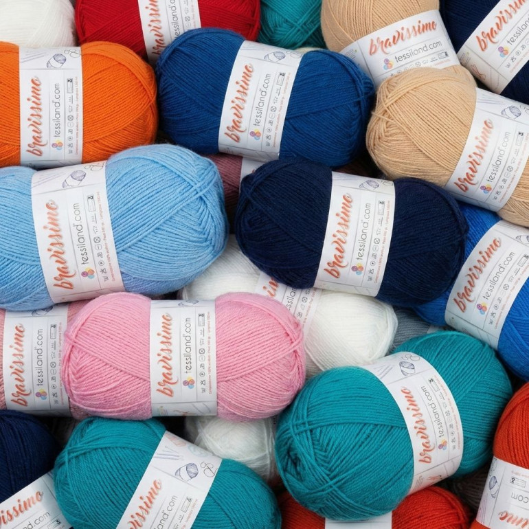 Bravissimo acrylic microfiber jumbo ball 500g