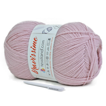 Bravissimo microfibra di acrilico gomitolone 500g Glicine