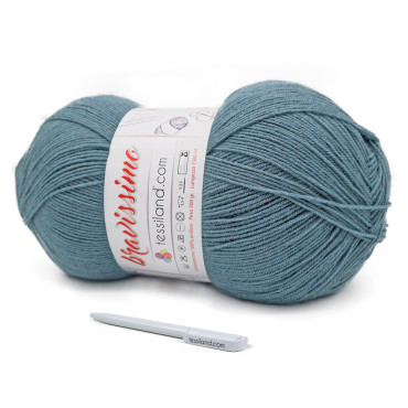 Bravissimo microfibra de acrílico ovillo 500g Jeans