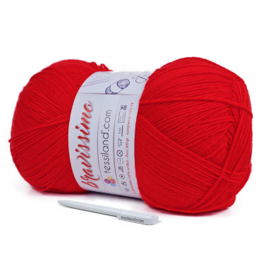 Bravissimo microfibra di acrilico gomitolone 500g Rosso