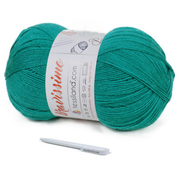 Bravissimo microfibre acrylique pelote 500g Smeraldo