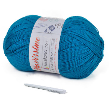 Bravissimo microfibre acrylique pelote 500g Turchese