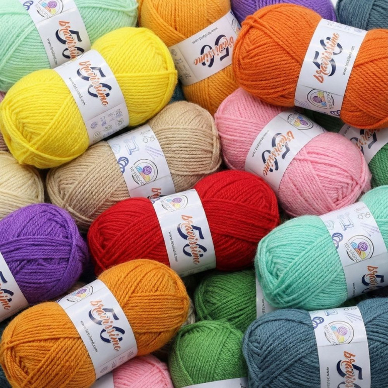 Bravissimo microfibra de acrílico ovillo 50g