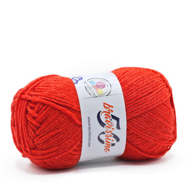 Bravissimo microfibra de acrílico ovillo 50g Arancione