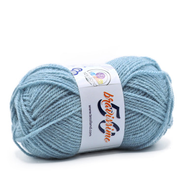 Bravissimo microfibra de acrílico ovillo 50g Celeste