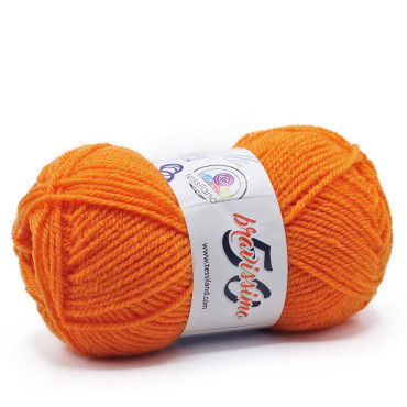 Bravissimo microfibra de acrílico ovillo 50g Curcuma