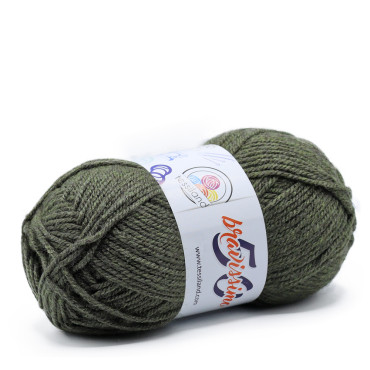 Bravissimo microfibra de acrílico ovillo 50g Militare