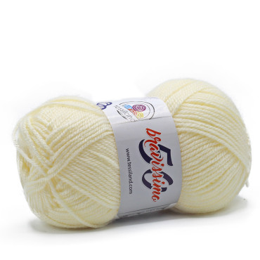 Bravissimo microfibra di acrilico gomitolo 50g Panna