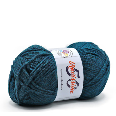 Bravissimo microfibra de acrílico ovillo 50g Petrolio