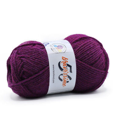 Bravissimo microfibre acrylique pelote 50g Prugna