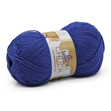 Chuck Lurex microfibra di acrilico lurex gomitolo 100g Bluette