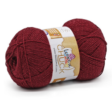 Chuck Lurex acrylic microfiber lurex 100g ball Bordeaux