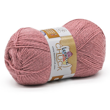 Chuck Lurex microfibra di acrilico lurex gomitolo 100g Rosa antico