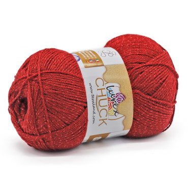 Chuck Lurex microfibra acrílica lurex ovillo 100g Rosso