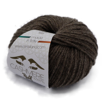 Cashmere puro gomitolo 25g Castagna