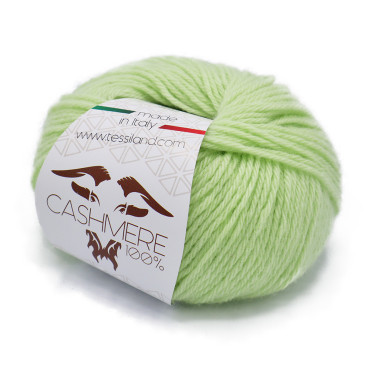Cashmere puro gomitolo 25g Verde