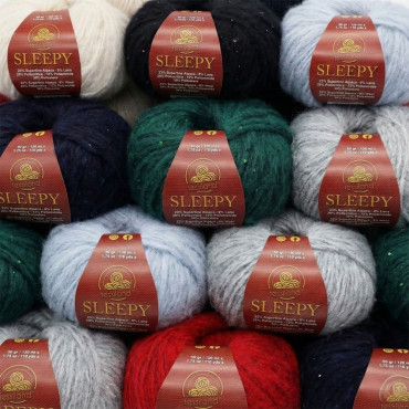 Sleepy misto lana alpaca con paillettes gomitolo 50g