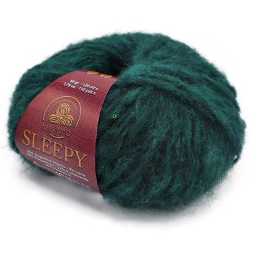 Sleepy misto lana alpaca con paillettes gomitolo 50g Petrolio