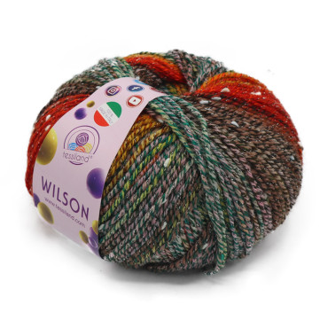 Wilson misto lana cotone sfumato gomitolo 100g Hermes