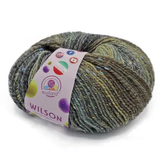 Wilson shaded wool cotton blend yarn ball 100g Prada