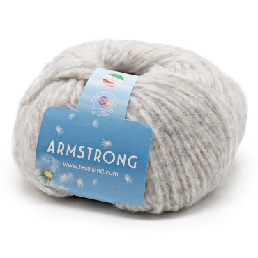 Armstrong baby alpaca lana soffilo gomitolo 50g Grigio chiaro
