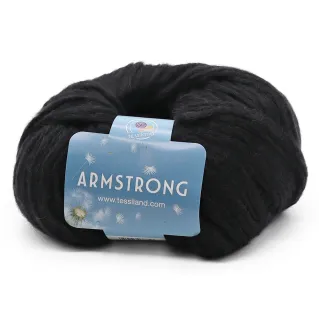 Armstrong baby alpaca blown yarn ball 50g Black