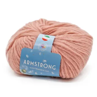 Armstrong baby alpaca lana soplada ovillo 50g Rosa antico