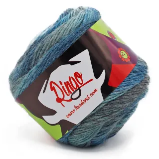 Ringo mezcla de lana degradada ovillo 100g Azzurro