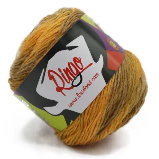 Ringo mezcla de lana degradada ovillo 100g Senape