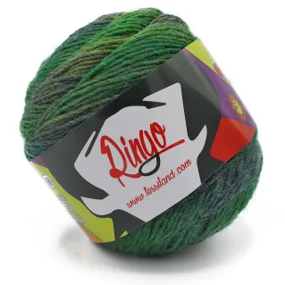 Ringo shaded wool blend yarn ball 100g Green