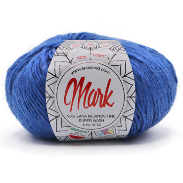 Mark lana merino seta gomitolo 50g Oceano