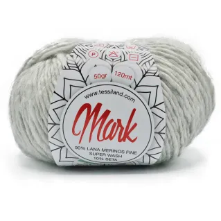 Mark laine mérinos soie pelote 50g Perla