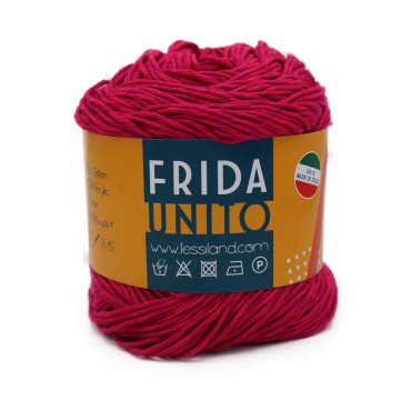 Frida mélange coton léger pelote 50g Lampone