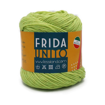 Frida misto cotone leggero gomitolo 50g Lime