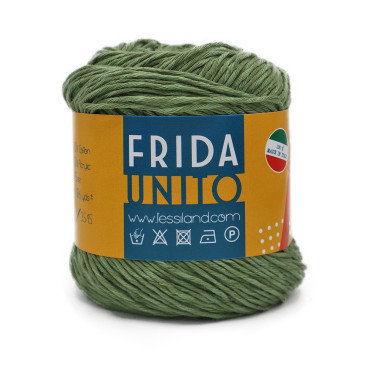 Frida mezcla de algodón ligera ovillo 50g Salvia