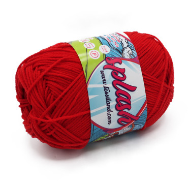 Splash microfibra per costumi da bagno gomitolo 50g Rosso