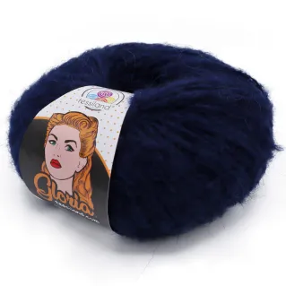 Gloria alpaca blend yarn ball 50g Blue